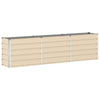 Vidaxl plantenbak ivoor 480 x 50 x 45 cm gegalvaniseerd staal