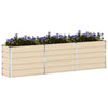 Vidaxl plantenbak ivoor 480 x 50 x 45 cm gegalvaniseerd staal