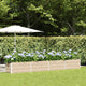Jardinera vidaxx marfil 480 x 50 x 45 cm acero galvanizado