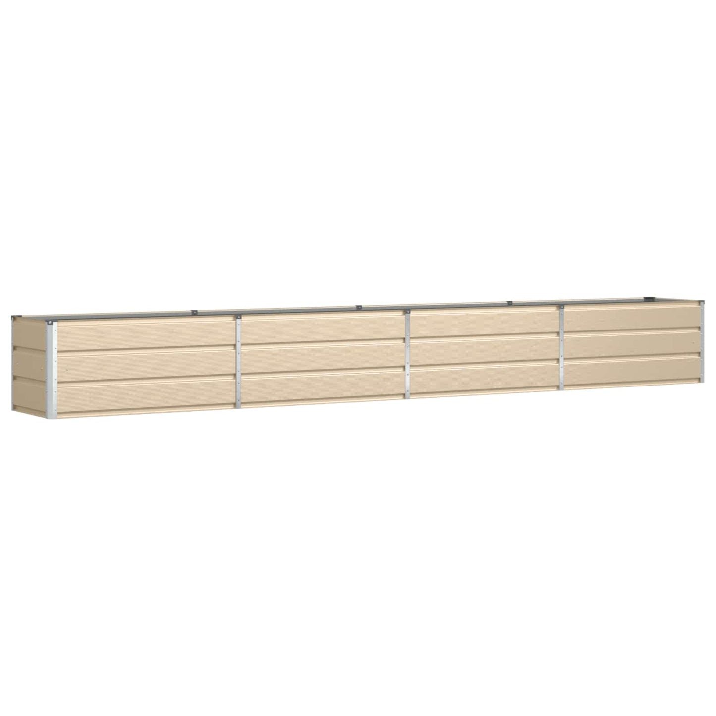 Jardinera vidaxx marfil 480 x 50 x 45 cm acero galvanizado