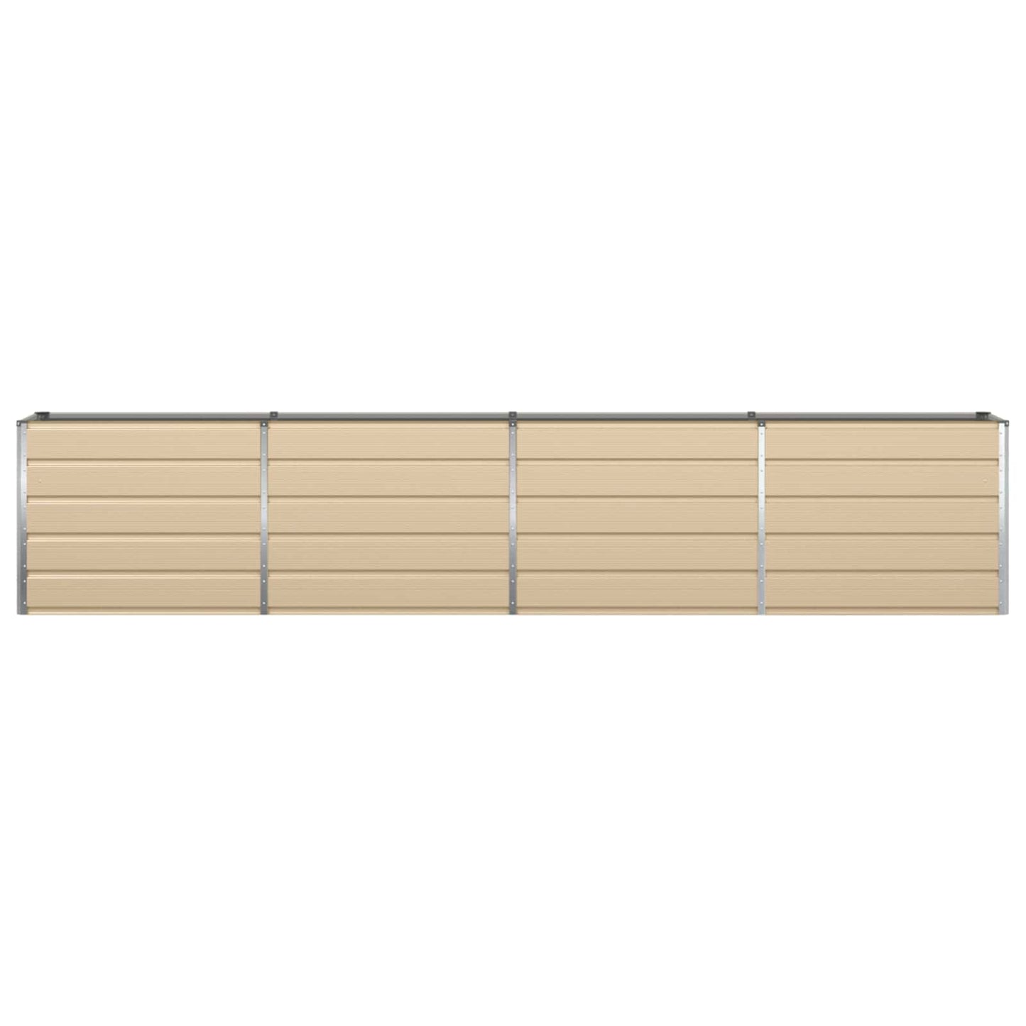 Vidaxl plantenbak ivoor 480 x 50 x 45 cm gegalvaniseerd staal