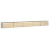 Vidaxl plantenbak ivoor 480 x 50 x 45 cm gegalvaniseerd staal