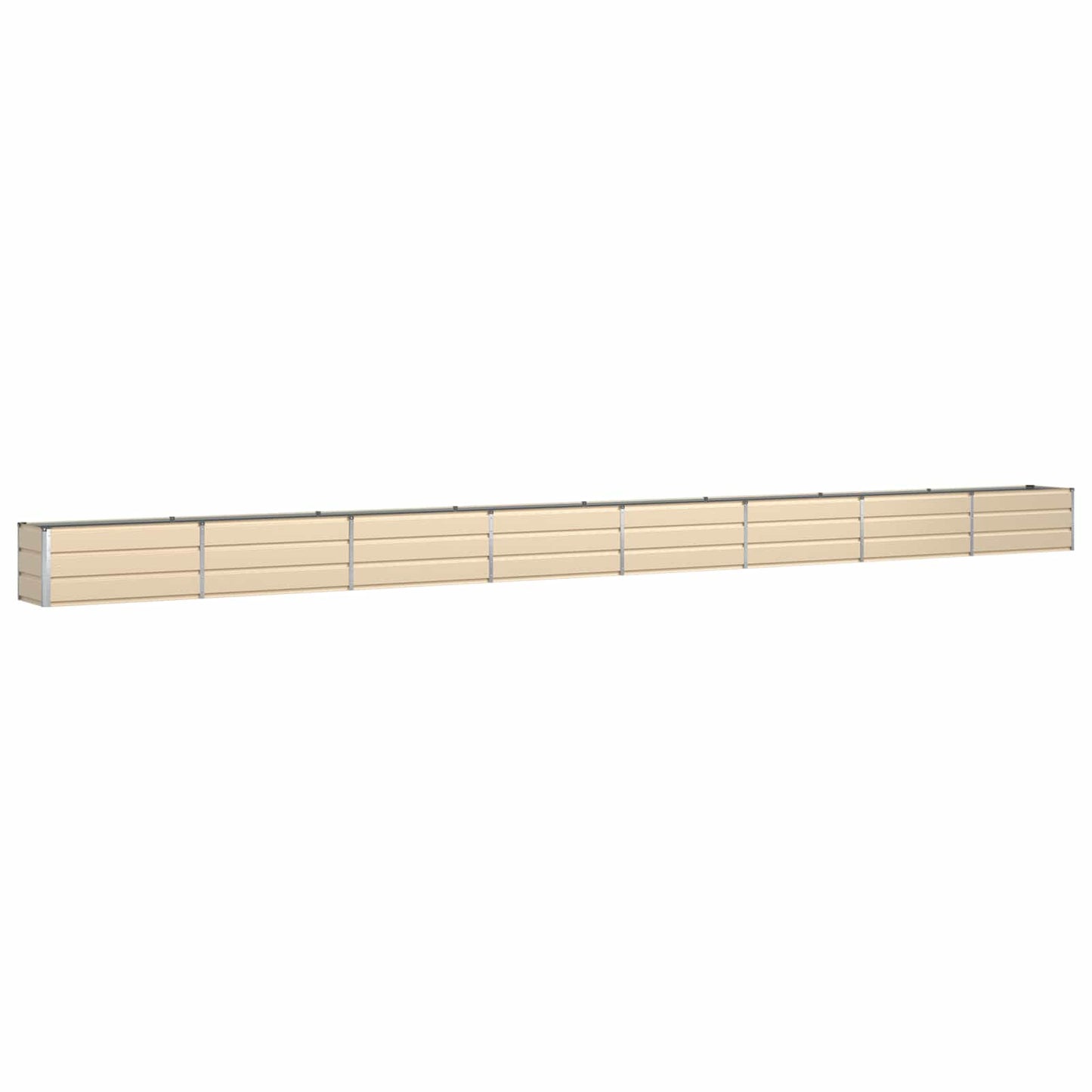 Vidaxl plantenbak ivoor 480 x 50 x 45 cm gegalvaniseerd staal