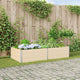 Jardinera vidaxx marfil 195 x 100 x 45 cm acero galvanizado