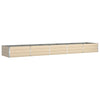 Vidaxl plantenbak ivoor 195 x 100 x 45 cm gegalvaniseerd staal