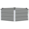 Jardinera vidaxx gris claro 129 x 129 x 45 cm acero