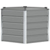 Vidaxx macetero gris claro 129 x 129 x 75 cm acero