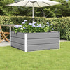 Jardinera vidaxx gris claro 100 x 100 x 45 cm acero