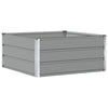Jardinera vidaxx gris claro 100 x 100 x 45 cm acero