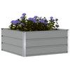 Jardinera vidaxx gris claro 100 x 100 x 45 cm acero