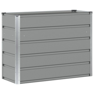 Fioriera Vidaxx grigio chiaro 100 x 40 x 75 cm in acciaio