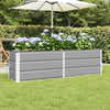 Jardinera vidaxx gris claro 160 x 40 x 45 cm acero