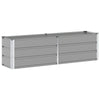 Jardinera vidaxx gris claro 160 x 40 x 45 cm acero