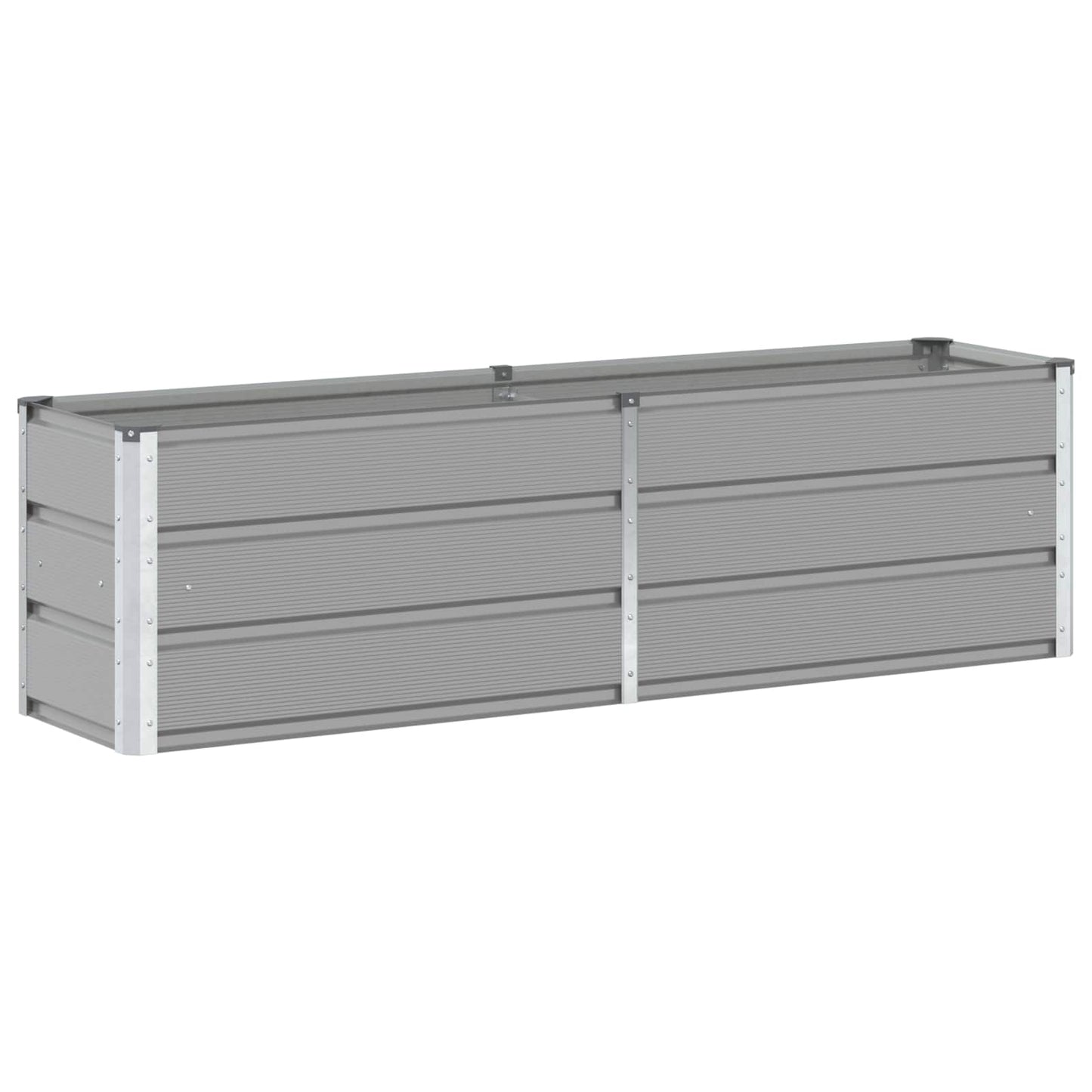 Jardinera vidaxx gris claro 160 x 40 x 45 cm acero