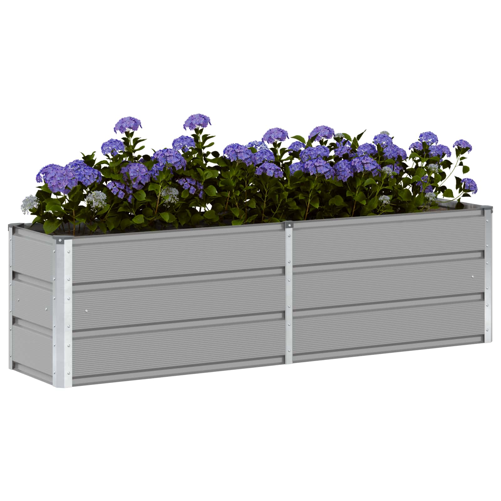 Jardinera vidaxx gris claro 160 x 40 x 45 cm acero
