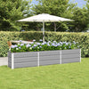 Jardinera vidaxx gris claro 240 x 40 x 45 cm acero