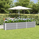 Jardinera vidaxx gris claro 240 x 40 x 45 cm acero