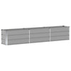 Jardinera vidaxx gris claro 240 x 40 x 45 cm acero