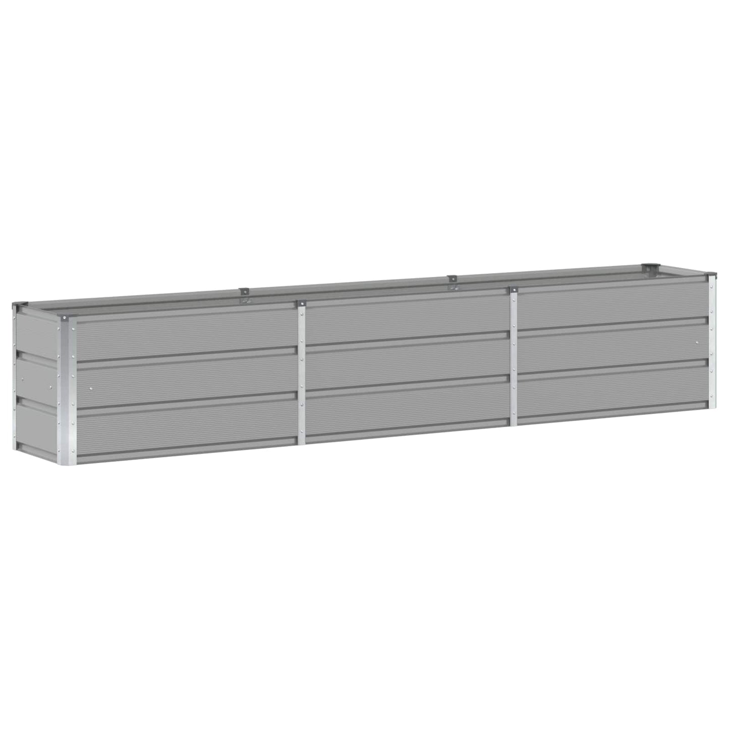 Jardinera vidaxx gris claro 240 x 40 x 45 cm acero