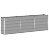 Jardinera vidaxx gris claro 160 x 40 x 75 cm acero