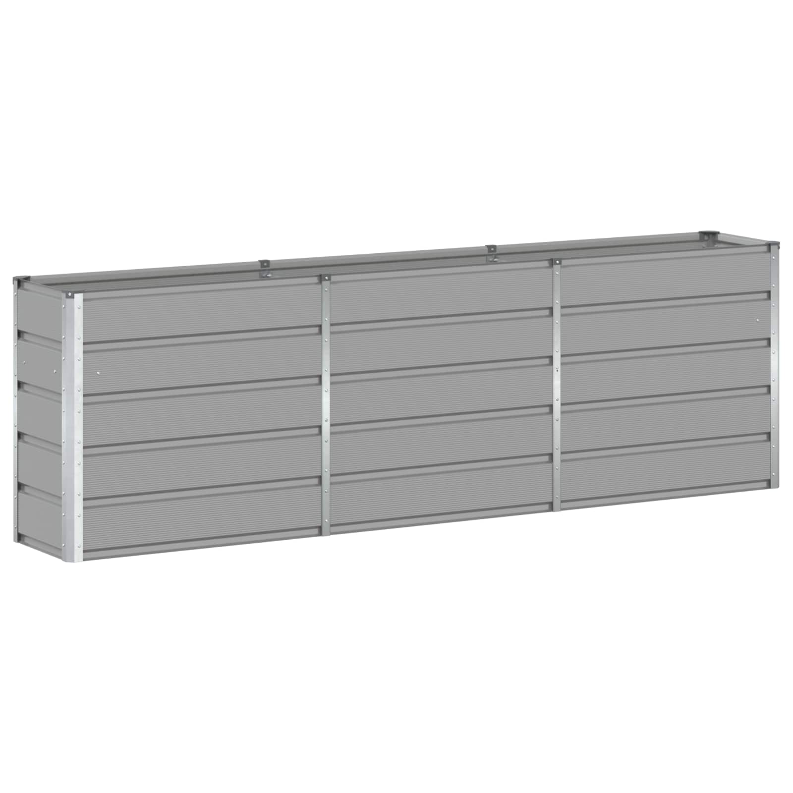 Jardinera vidaxx gris claro 160 x 40 x 75 cm acero