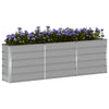 Jardinera vidaxx gris claro 160 x 40 x 75 cm acero
