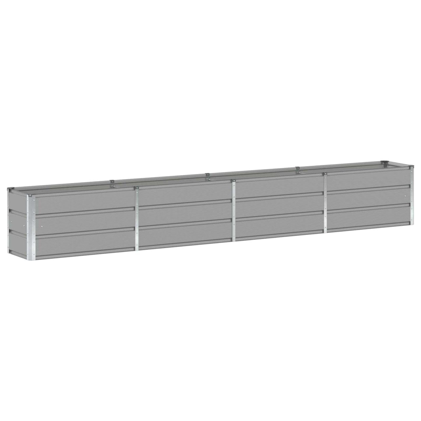 Vidaxl plantenbak lichtgrijs 320 x 40 x 45 cm staal
