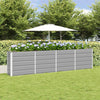 Jardinera vidaxx gris claro 160 x 40 x 75 cm acero