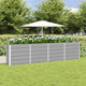 Jardinera vidaxx gris claro 160 x 40 x 75 cm acero
