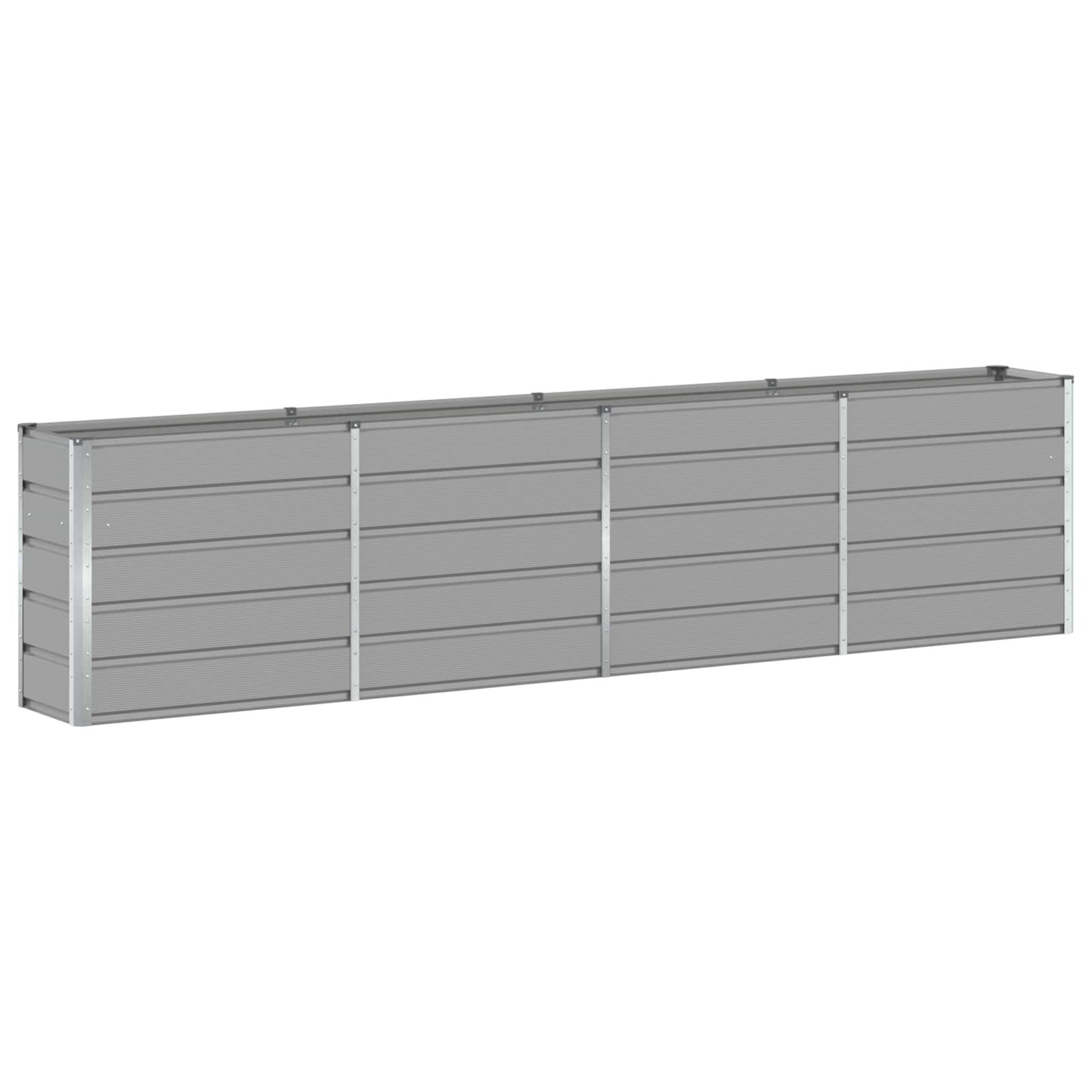 Jardinera vidaxx gris claro 160 x 40 x 75 cm acero