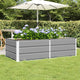 Jardinera vidaxx gris claro 160 x 80 x 45 cm acero