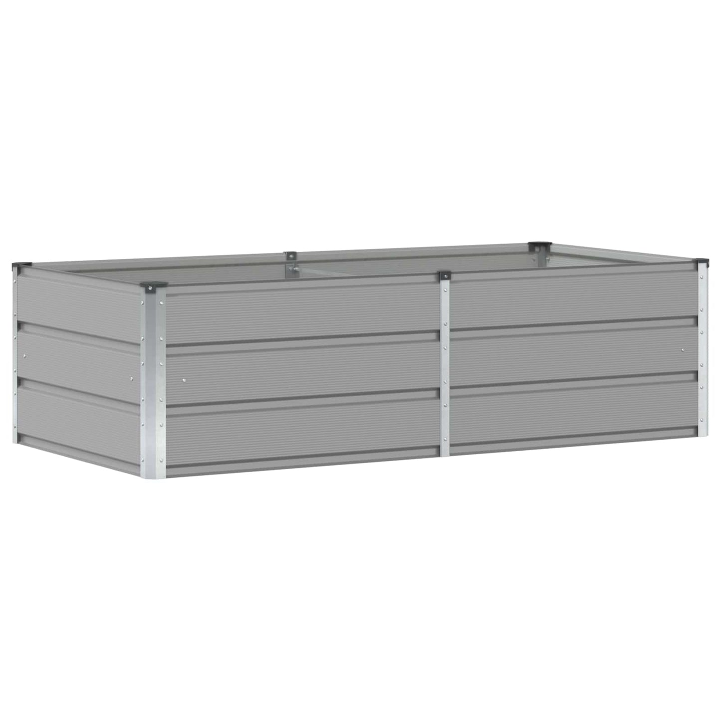 Jardinera vidaxx gris claro 160 x 80 x 45 cm acero