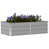 Jardinera vidaxx gris claro 160 x 80 x 45 cm acero