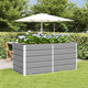Jardinera vidaxx gris claro 160 x 80 x 75 cm acero