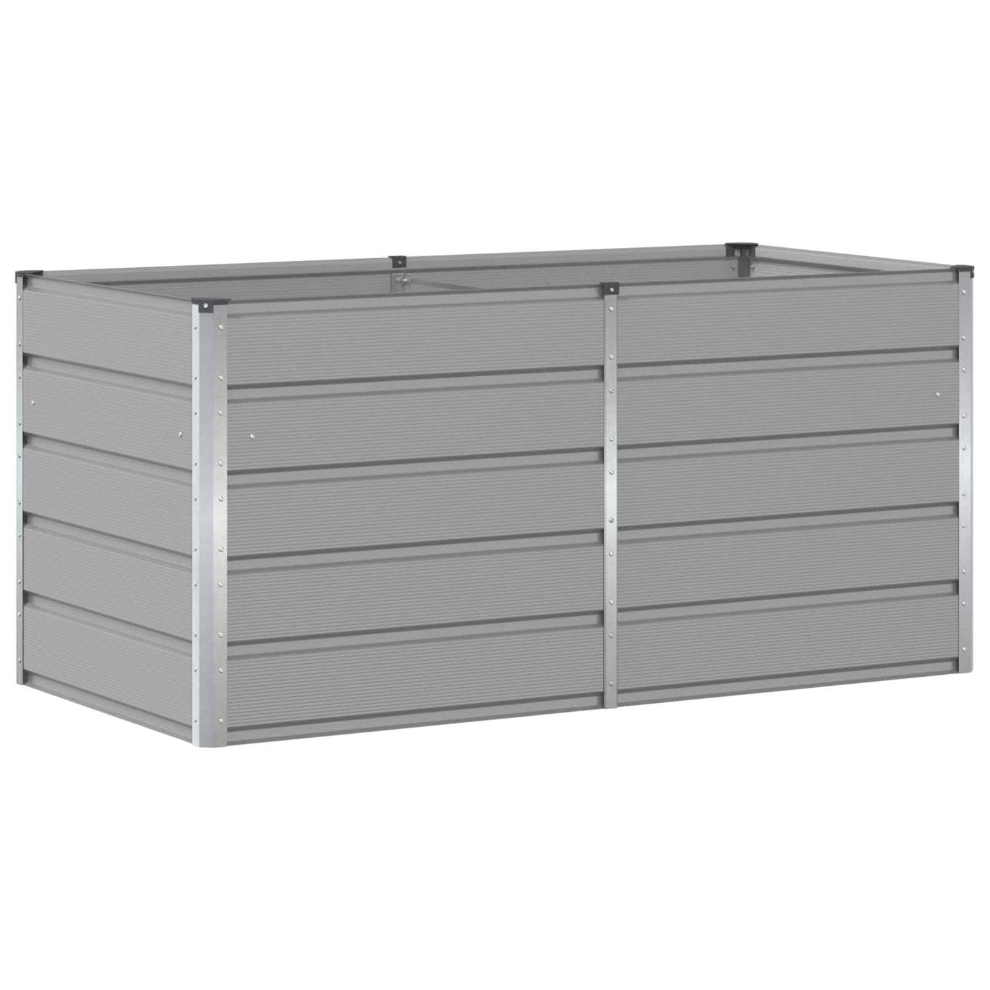 Jardinera vidaxx gris claro 160 x 80 x 75 cm acero