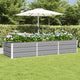 Jardinera vidaxx gris claro 240 x 80 x 45 cm acero