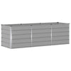Vidaxl plantenbak lichtgrijs 240 x 80 x 75 cm staal