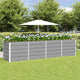 Jardinera vidaxx gris claro 240 x 80 x 75 cm acero