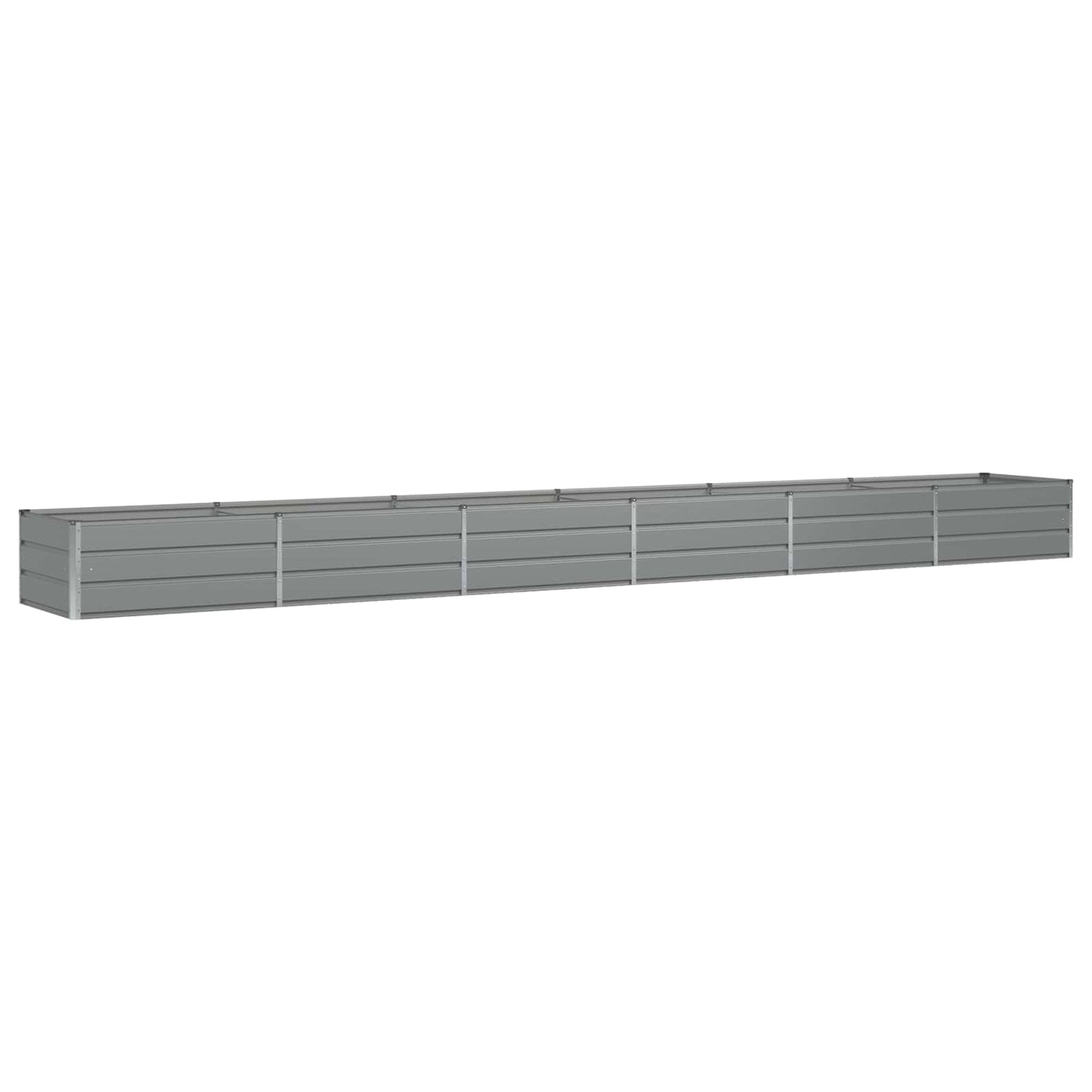 Jardinera vidaxx gris claro 600 x 80 x 45 cm acero