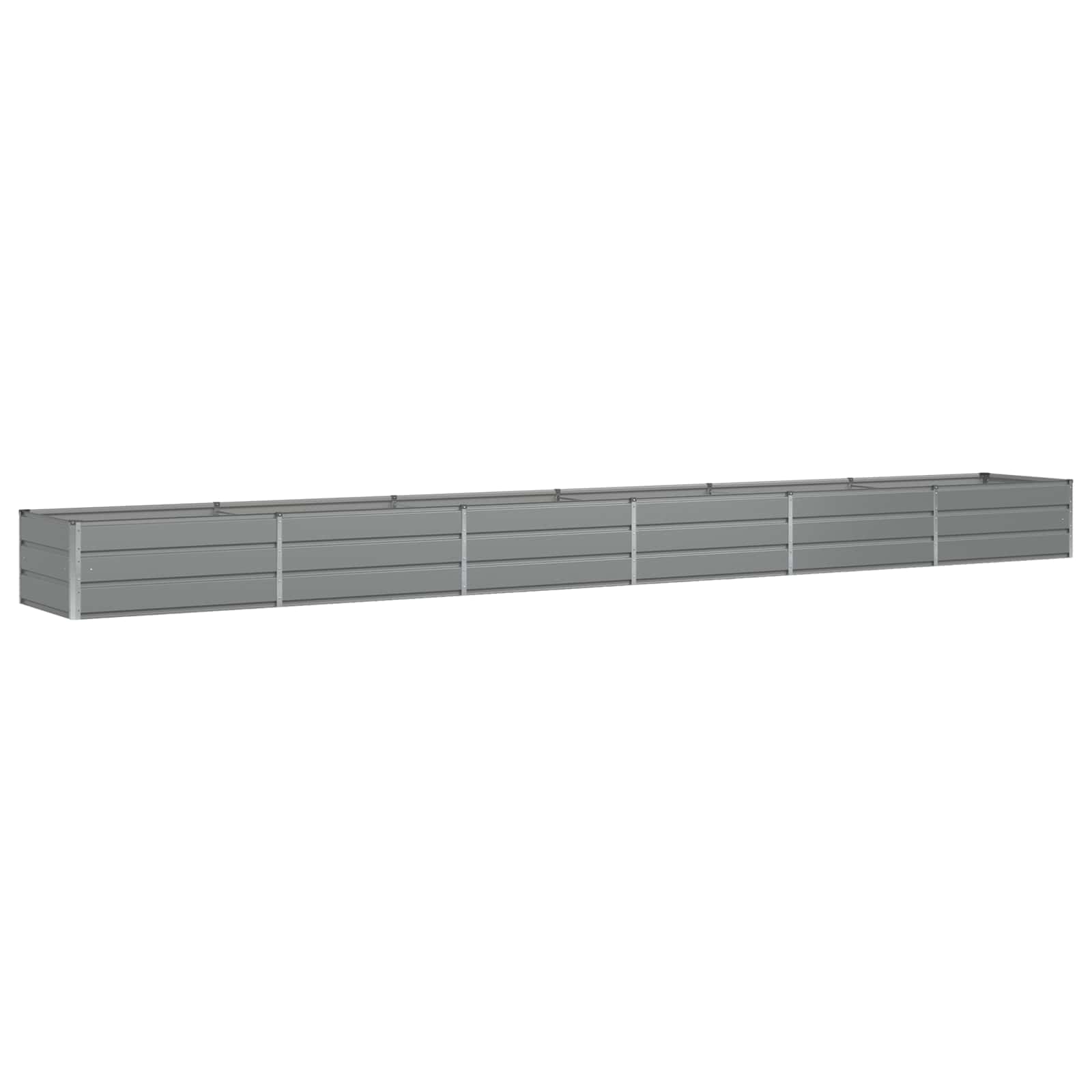 Jardinera vidaxx gris claro 600 x 80 x 45 cm acero