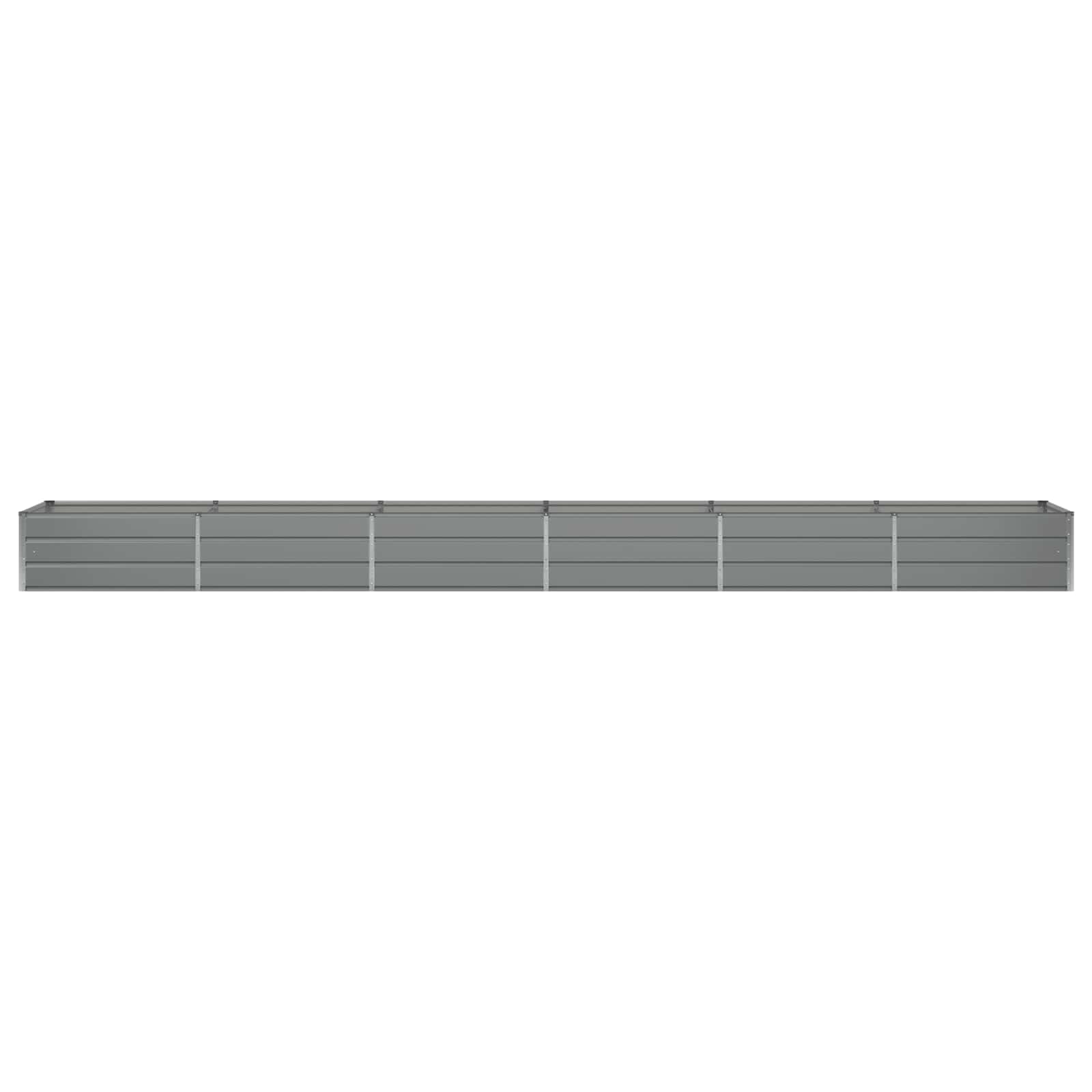 Jardinera vidaxx gris claro 600 x 80 x 45 cm acero