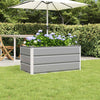 Jardinera vidaxx gris claro 100 x 50 x 45 cm acero galvanizado