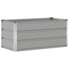 Jardinera vidaxx gris claro 100 x 50 x 45 cm acero galvanizado