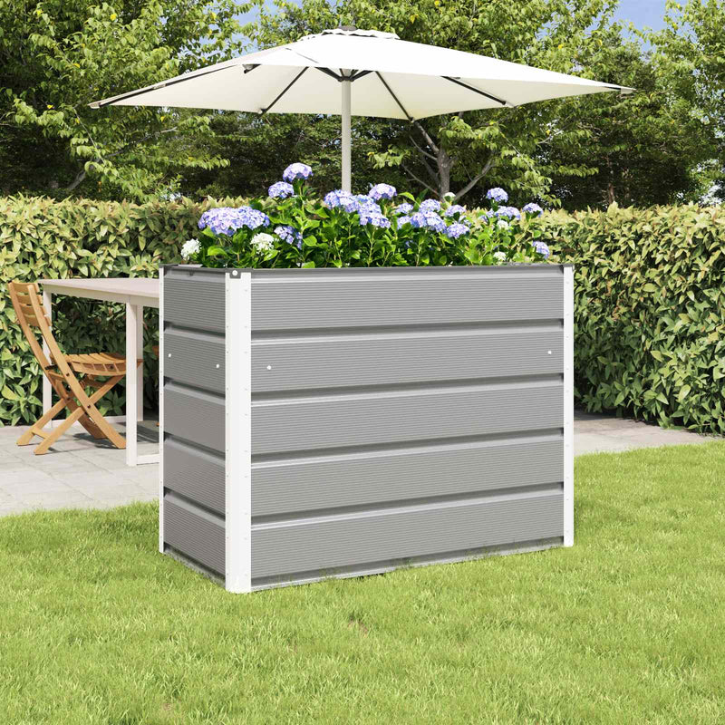 Jardinera vidaxx gris claro 480 x 50 x 45 cm acero galvanizado