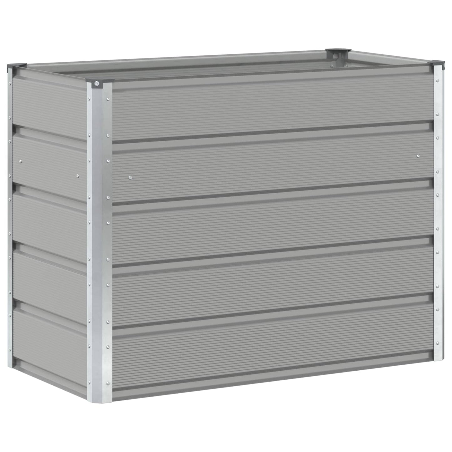Jardinera vidaxx gris claro 480 x 50 x 45 cm acero galvanizado
