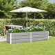 Vidaxl plantenbak lichtgrijs 480 x 50 x 45 cm gegalvaniseerd staal
