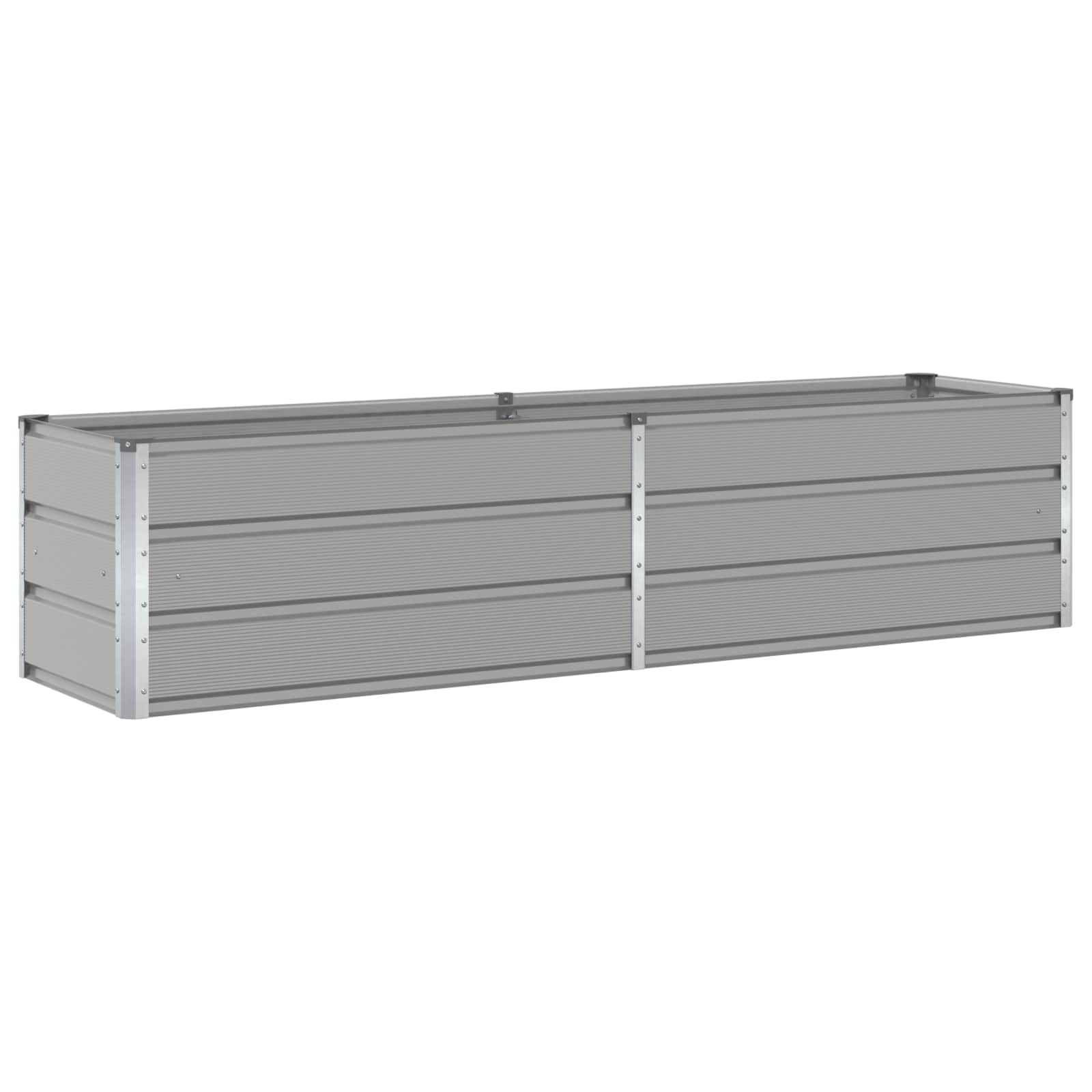 Vidaxl plantenbak lichtgrijs 480 x 50 x 45 cm gegalvaniseerd staal
