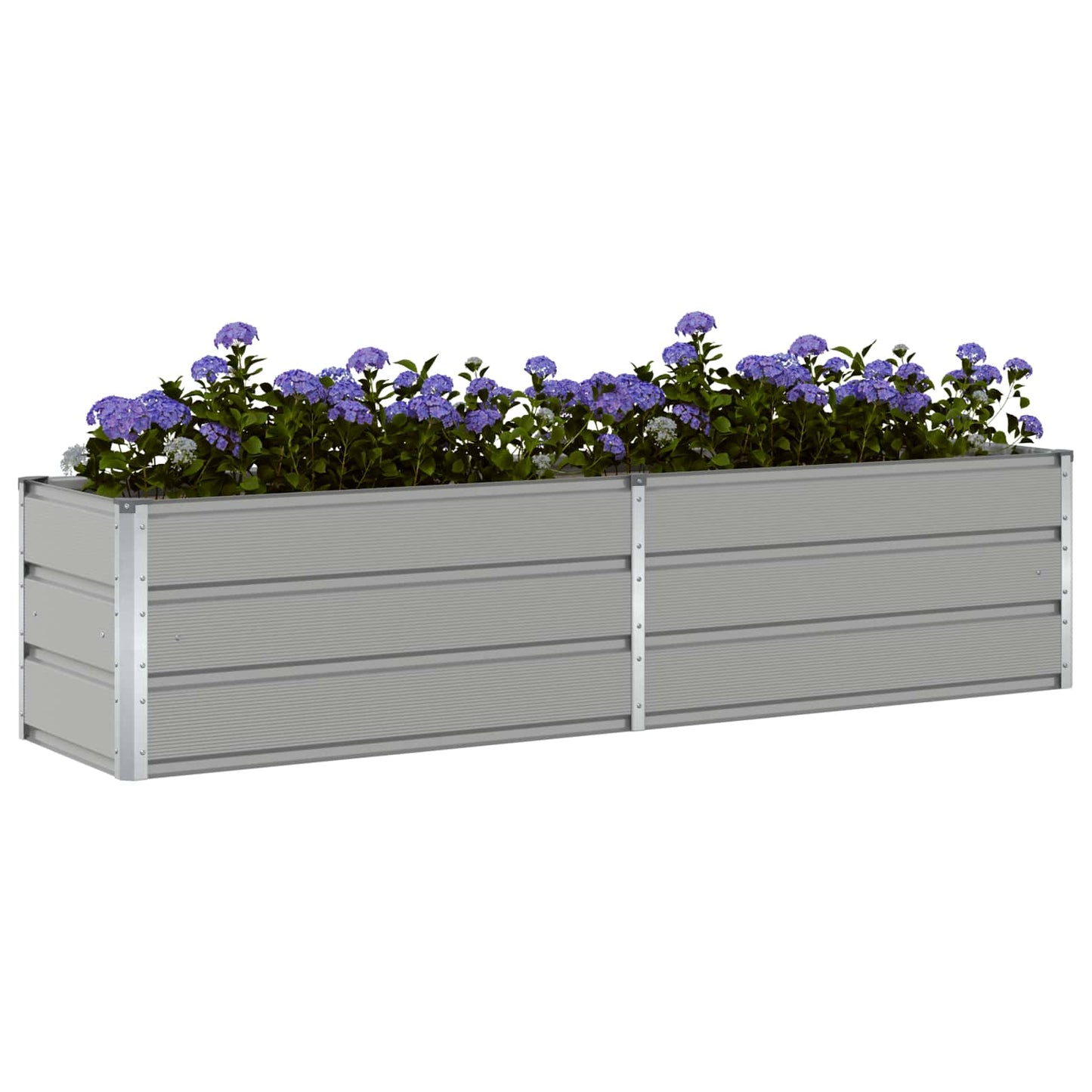 Vidaxl plantenbak lichtgrijs 480 x 50 x 45 cm gegalvaniseerd staal