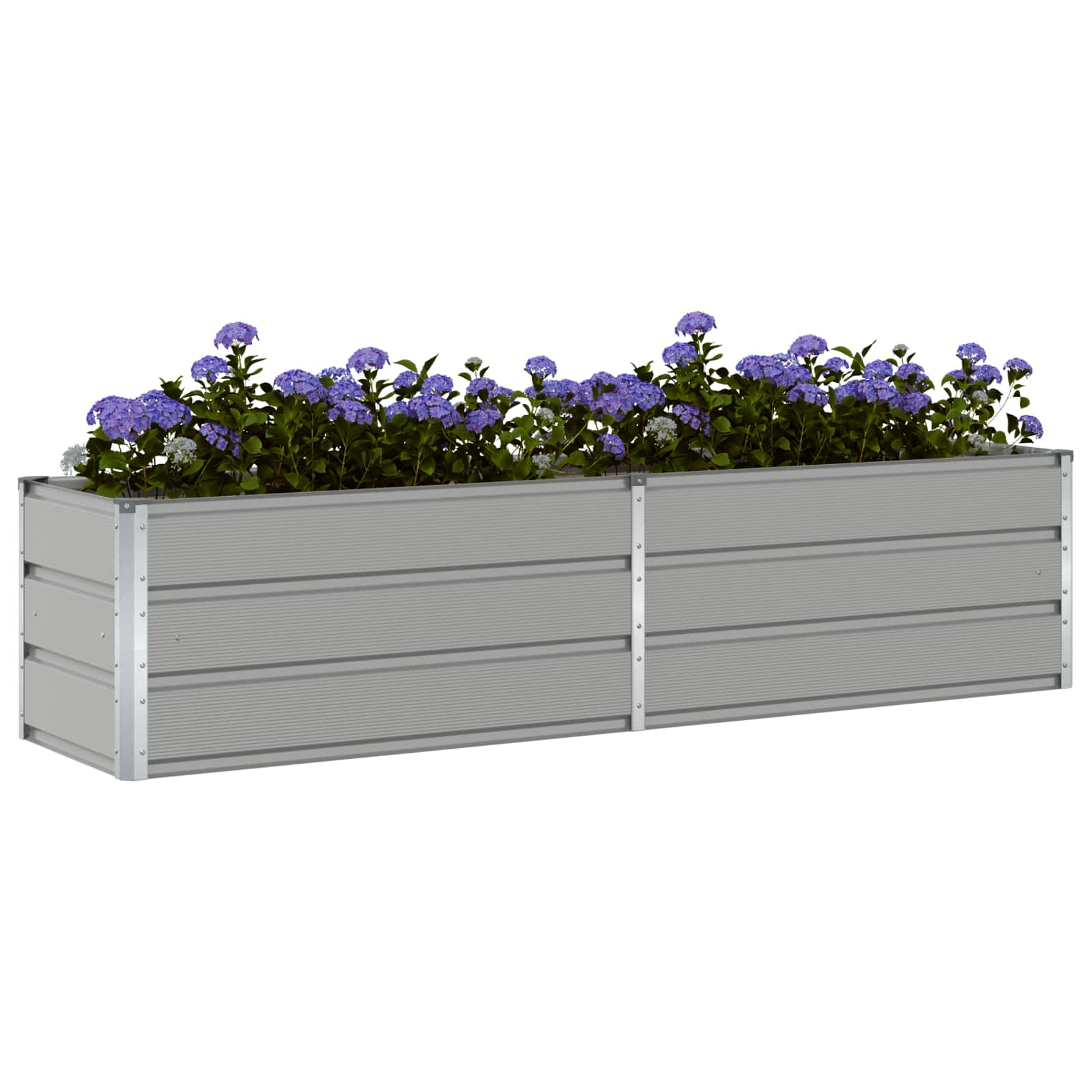 Vidaxl plantenbak lichtgrijs 480 x 50 x 45 cm gegalvaniseerd staal