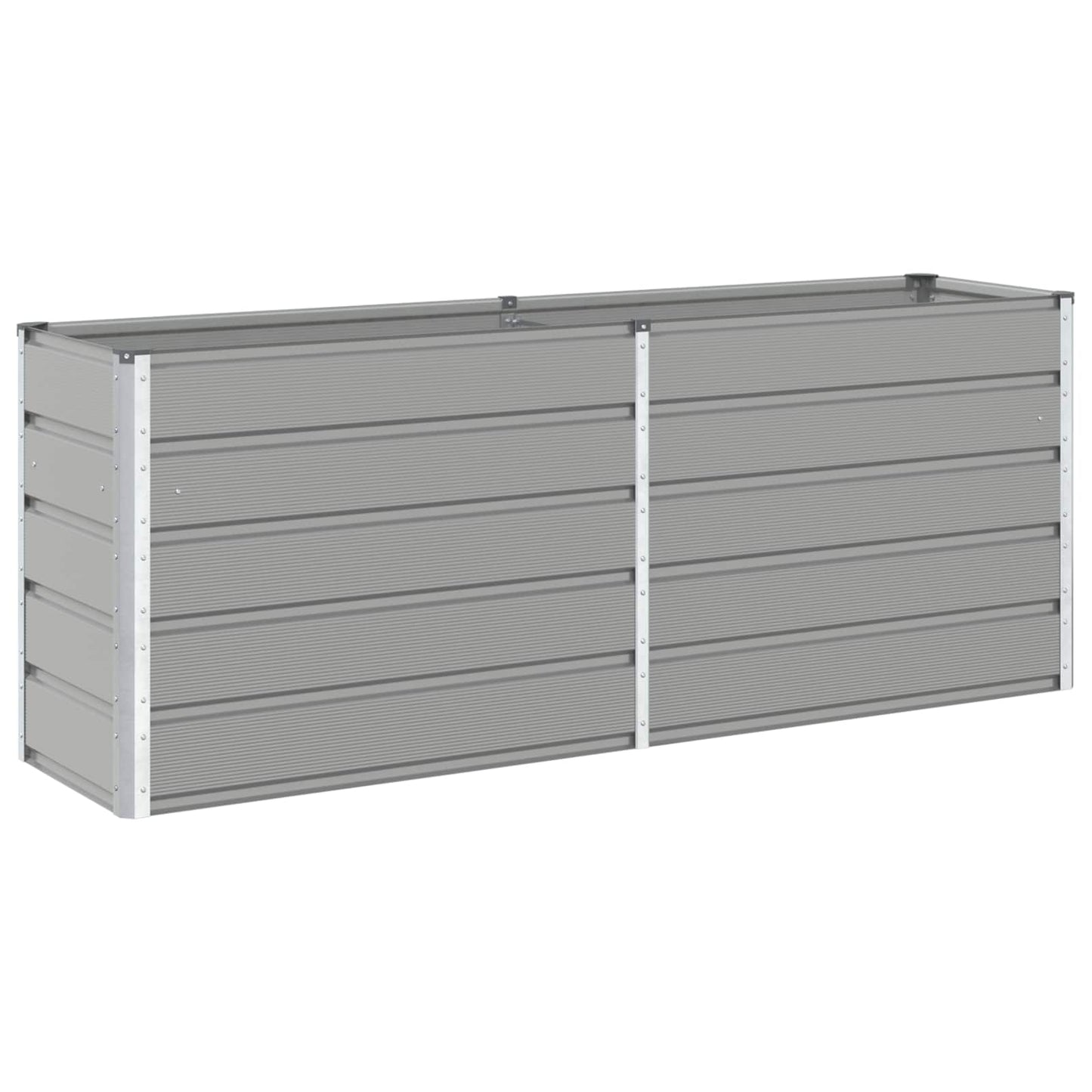 Jardinera vidaxx gris claro 480 x 50 x 45 cm acero galvanizado